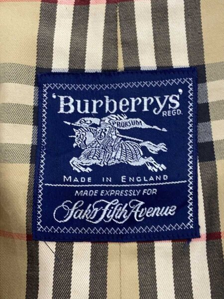BURBERRYS(バーバリーズ) / VI/60s～70s/1枚袖/SAKS FIFTH AVENUE/英国