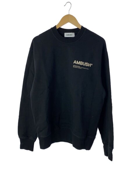 アンブッシュ BMBA021F21FLE001 ロゴプリントスウェット メンズ L AMBUSH(アンブッシュ) / 胸ロゴ/スウェット/M/コットン/BLK