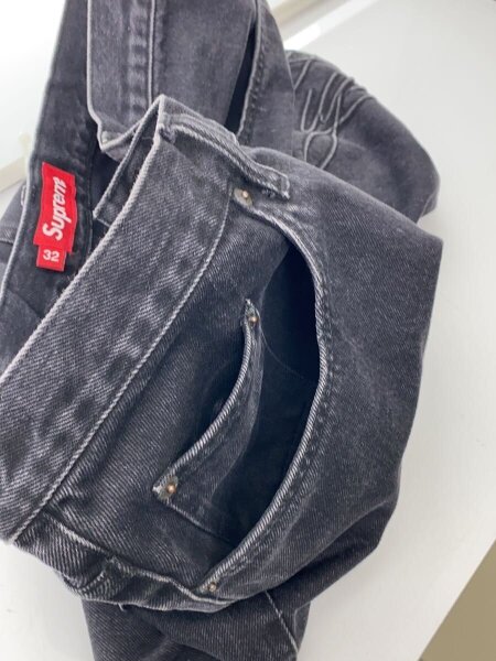 Supreme(シュプリーム) / 24SS/BAGGY DENIM SHORT/32/デニム/BLK 