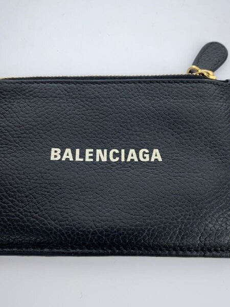 BALENCIAGA(バレンシアガ) / フラグメントケース/レザー/BLK/メンズ