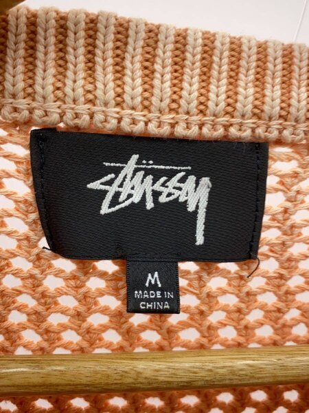 STUSSY(ステューシー) / メッシュニット・セーター(厚手)/M/コットン 