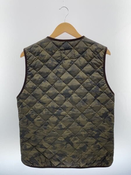 Barbour カモフラージュ キルティングベスト 38 Barbour(バブアー) / キルティングベスト/38/ポリエステル/マルチ