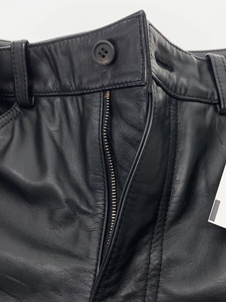 【最終】Paul Smith レザーパンツ 牛革 29 Paul Smith(ポールスミス) / ストレートパンツ/29/牛革/BLK | 古着の