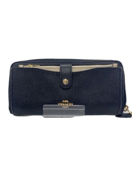 COACH(コーチ) / 長財布/レザー/ネイビー/無地/レディース/F25967/ロゴ
