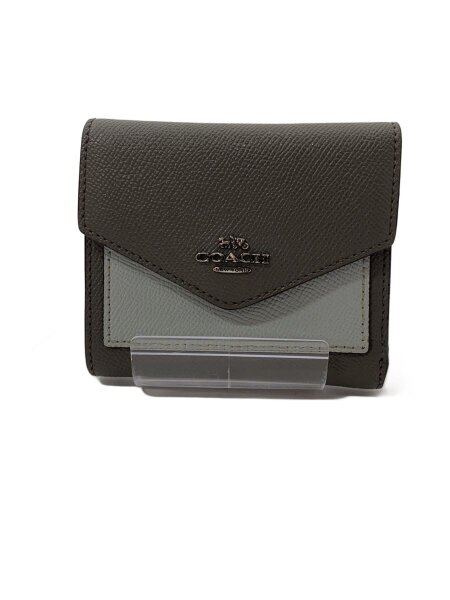 コーチ 財布 グレー レディース 美品 COACH グレー 二つ折り財布