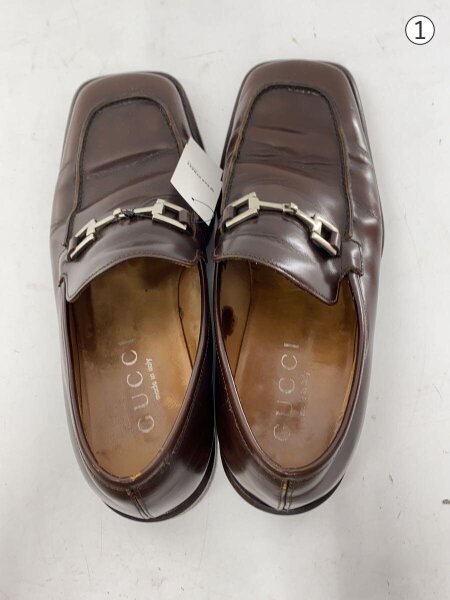 GUCCI ブラウン ローファー 42 GUCCI(グッチ) / ローファー/42/ブラウン/ビットローファー | 中古品の