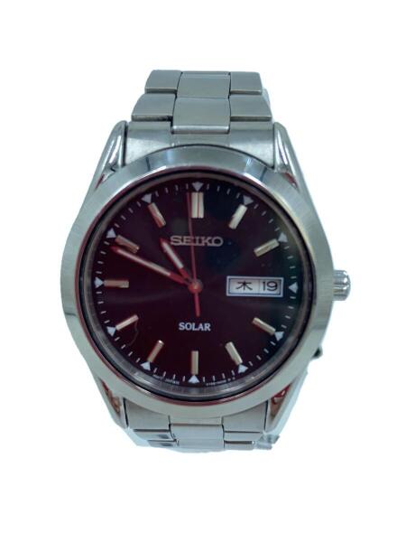 SEIKO(セイコー) / ソーラー腕時計/アナログ/ステンレス/BLK/SLV/SS 
