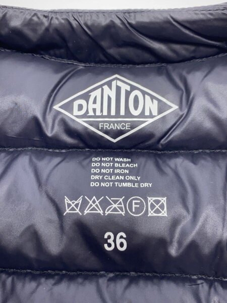 DANTON ダウンベスト ブラック 36 DANTON(ダントン) / ダウンベスト/36/ナイロン/BLK | 古着の販売・通販