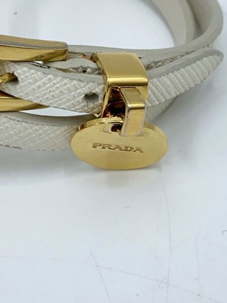 PRADA(プラダ) / ブレスレット/レザー/WHT/レディース | 中古品の販売