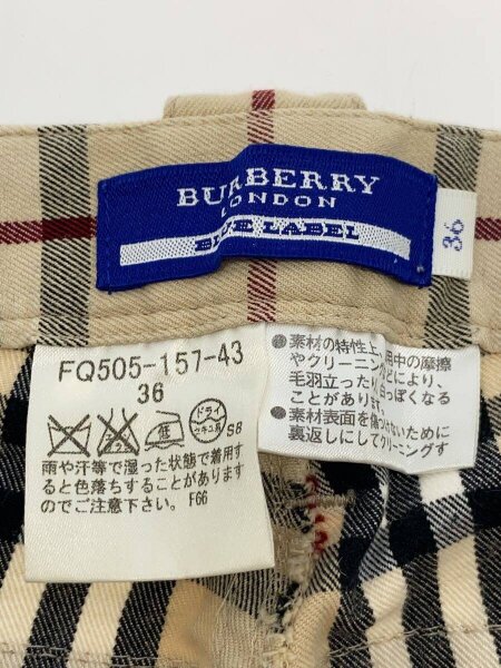 BURBERRY BLUE LABEL(バーバリーブルーレーベル) / ボトム/36/コットン