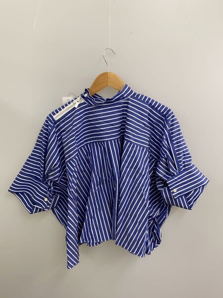 sacai(サカイ) / 長袖ブラウス/1/コットン/BLU/ストライプ/21-05412 