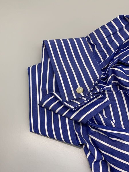 sacai(サカイ) / 長袖ブラウス/1/コットン/BLU/ストライプ/21-05412 