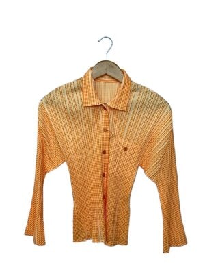 PLEATS PLEASE ISSEY MIYAKE◇ノースリーブブラウス/3/ポリエステル