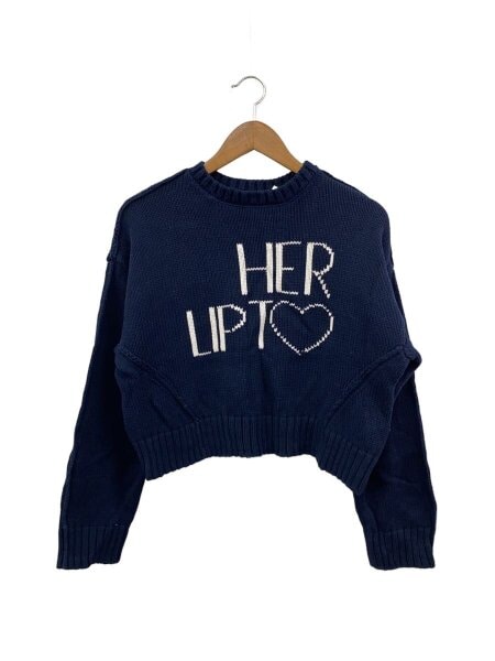 her lip toニット Her lip to ハーリップトゥ ピケポロニットトップ