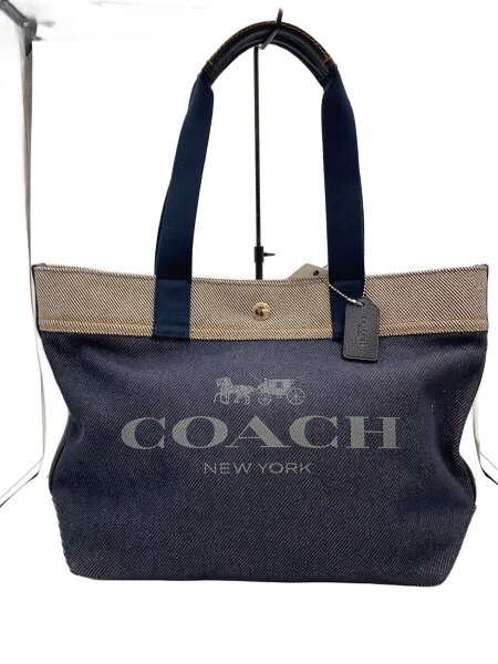 COACH(コーチ) / デニムトートバッグ/コットン/インディゴ/F39904 