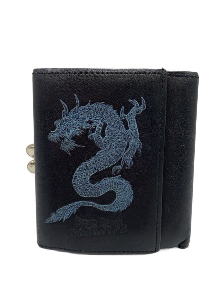 Jean Paul Gaultier(ジャンポールゴルチエ) / 3つ折り財布/レザー/BLK 