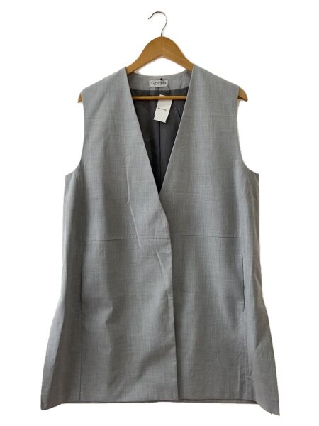 Feather Knit Vest | gypsohila ジプソフィア グレー ベストGYPSOHILA