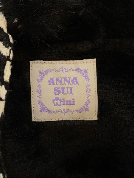 ANNA SUI Mini(アナスイミニ) / ツイードケープ/FREE/ポリエステル/BLK 