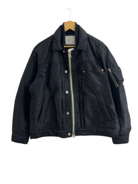 SACAI MA-1 24AW フライトジャケット ナイロン ブラック sacai(サカイ) / Nylon Twill Blouson/24/フライトジャケット/1
