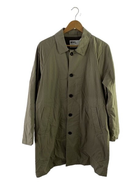 MHL. / ステンカラーコート/M/コットン/KHK/無地/596-3110502// MHL.(エムエイチエル) / ステンカラーコート/M/コットン/KHK/596