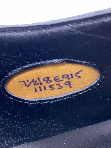 EDWARD GREEN / ドレスシューズ/US7.5/BLK/レザー/11539 EDWARD GREEN(エドワードグリーン) / ドレスシューズ/US7.5/BLK/レザー