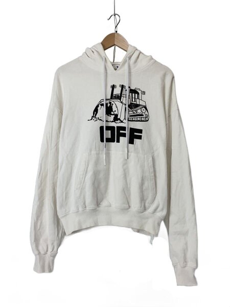 OFF-WHITE(オフホワイト) / パーカー/M/コットン/ホワイト/無地 