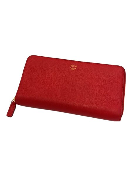 MCM(エムシーエム) / 長財布/--/RED/無地/レディース/10151611 | 中古 
