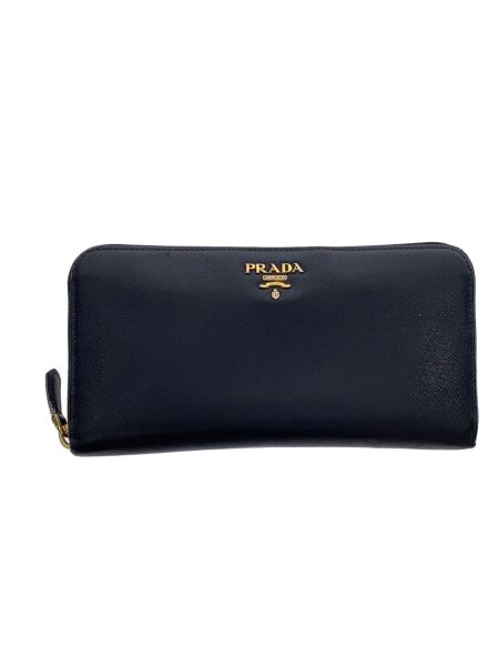 PRADA - プラダ PRADA ロングジップウォレット ブラック PRADA 長財布