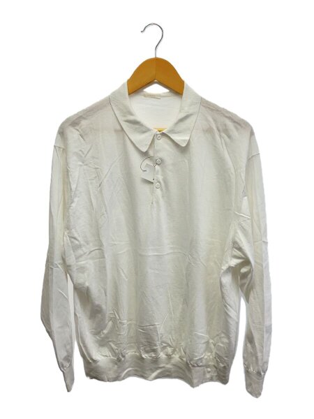 COMOLI(コモリ) / 長袖ポロシャツ/3/コットン/WHT/Z01-06013 | 古着の 