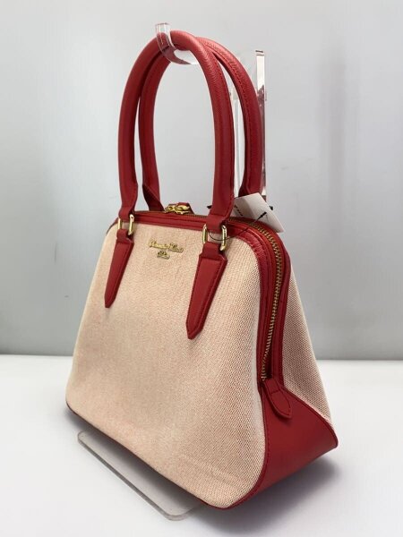 中古品、Samantha Thavasa ハンドバッグ レッド ナンバー7 Samantha 