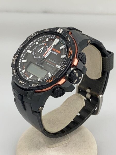 CASIO(カシオ) / ソーラー腕時計・PROTREK/デジアナ/ラバー/BLK/BLK/SS