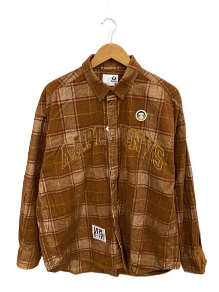A BATHING APE カモ柄チェック長袖シャツ M A BATHING APE カモ柄チェック長袖シャツ M｜Yahoo!フリマ（旧PayPay A