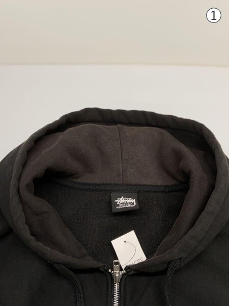 STUSSY(ステューシー) / ジップパーカー/L/コットン/BLK/Z4000SZS23