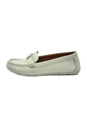 COACH(コーチ) / ローファー/24.5cm/WHT/レザー/G4581// | 中古品の