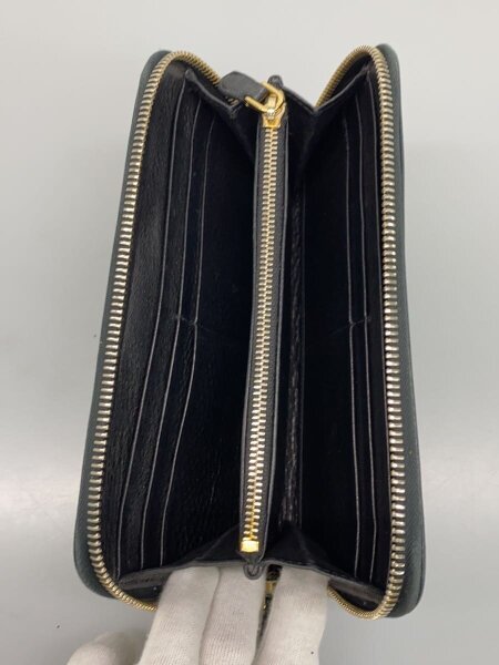 PRADA◆長財布/レザー/BLK/無地/レディース/1MH132 プラダ 財布 レディース 長財布 アウトレット レザー ブラック  LAMPO 1ML506 2DDU F0002 NERO  PRADA