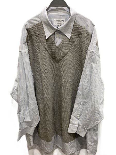 Maison Margiela マルジェラ ニット ドッキング シャツ 足袋 中古