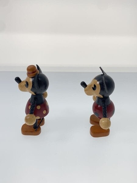 木製フィギュア ミッキーマウス&ミニーマウス | 中古トイ・ホビーの