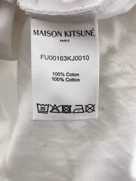 MAISON KITSUNE(メゾンキツネ) / 長袖カットソー/S/コットン/WHT/無地 