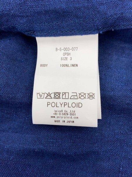 POLYPLOID(ポリプロイド) / 26SS/CLASSIC POCKET SHIRT B/長袖シャツ/3 