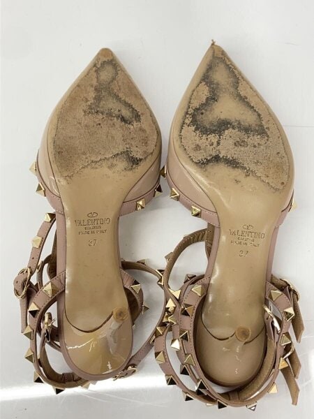 VALENTINO スタッズ付きサンダル ベージュ 訳あり ヴァレンティノ 36