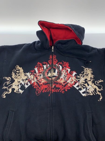 Pelle Pelle(ペレペレ) / ジップパーカー/XL/コットン/BLK/00年代 