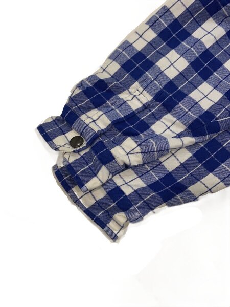 BALENCIAGA / L/20AW/チェックジャケット/34/コットン/BLU/チェック/583874 TEM20 BALENCIAGA(バレンシアガ) / L/20AW/チェックジャケット/34/コットン