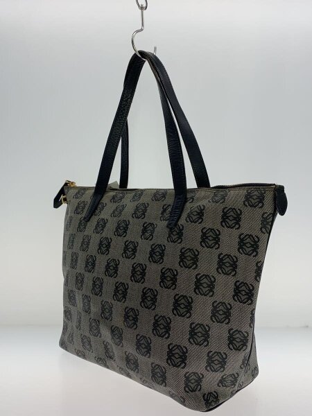 LOEWE(ロエベ) / アナグラムトートバッグ/PVC/GRY/総柄/ショルダー欠損 