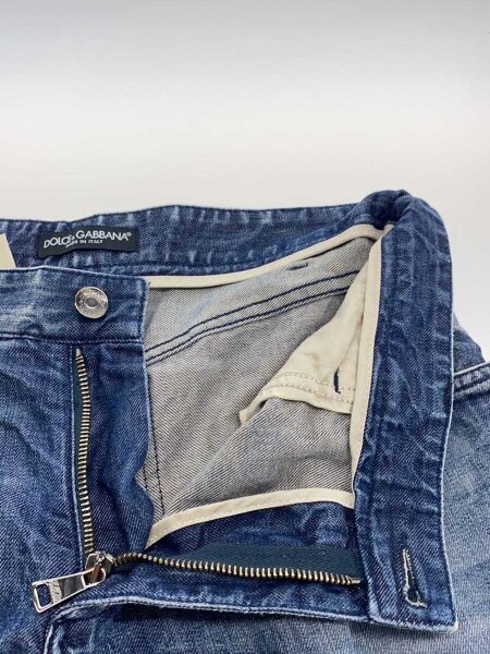 DOLCE&GABBANA / I/裾ジップダメージデニムパンツ/46/デニム/IDG/無地/G46NMD DOLCE&GABBANA(ドルチェアンドガッバーナ) / I/裾ジップダメージデニム