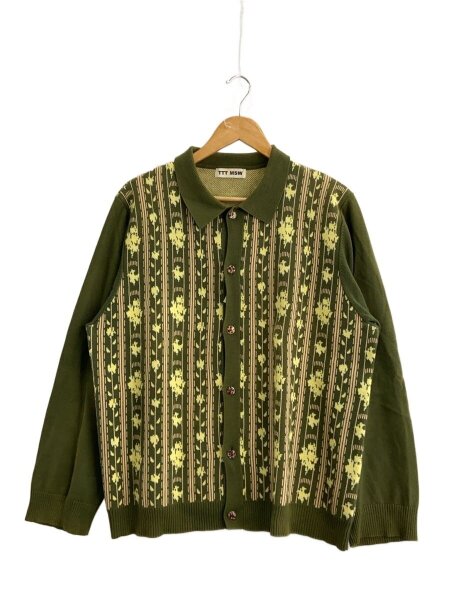 TTT_MSW(ティー) / J/Flower Jacquard Knit Cardigan/カーディガン/L 