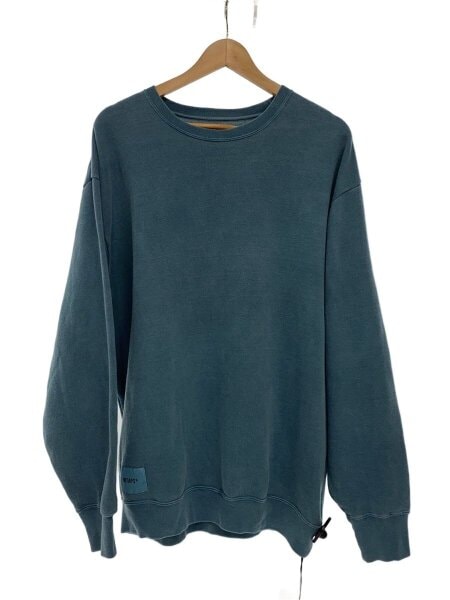 WTAPS(ダブルタップス) / SIGN 01 SWEATER CTPL/2/コットン/GRN/無地 