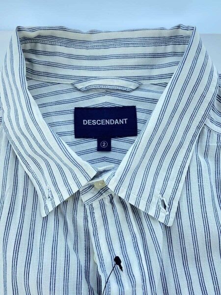 DESCENDANT(ディセンダント) / 長袖シャツ/2/コットン/BLU/ストライプ