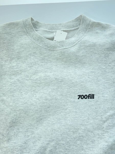 700fill(ナナヒャクフィル) / スウェット/L/コットン/グレー/ロゴ刺繍 