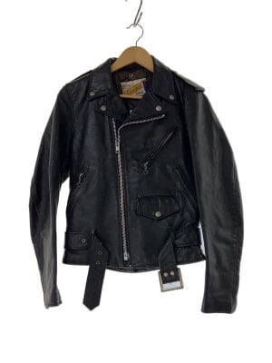 【Schott】ジップアップジャケット　赤タグ　黒　古着used 6TAS1 Schott】ジップアップジャケット 赤タグ 黒 古着used 6TAS1 Schott