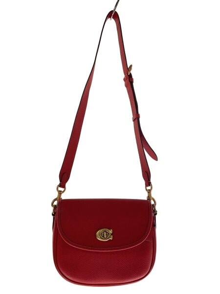 COACH(コーチ) / ショルダーバッグ/レザー/レッド/無地/ca094/ウィロウ 